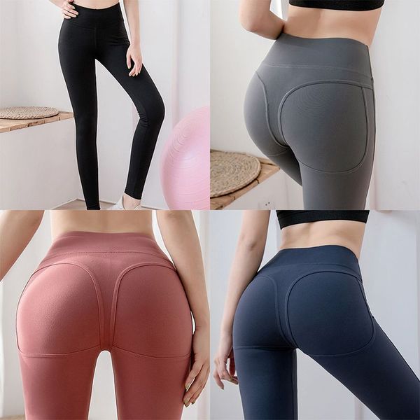 

женские сексуальные спортивные брюки фитнес бедра высокие талии брюки эластичные колготки йоги, White;red