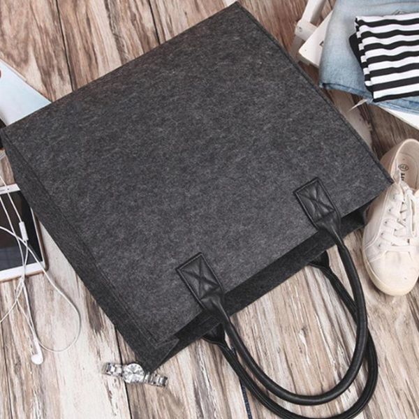 

new simple style recyclable and durable felt shopping bag - storage bag - environment friendly