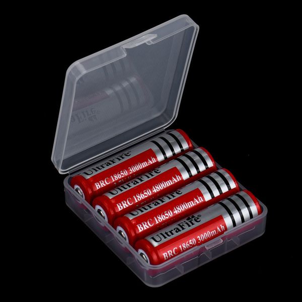 

hard plastic holder storage for 4x18650 batteries portable battery case box @2