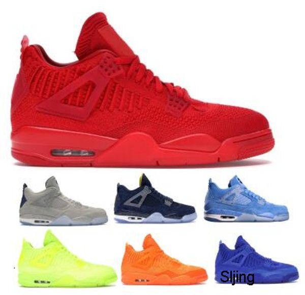 

2020 4 4s mens basketball shoes oklahoma georgetown michigan unc pe fly green violet iv new arrival man men backboard trainers sneakers