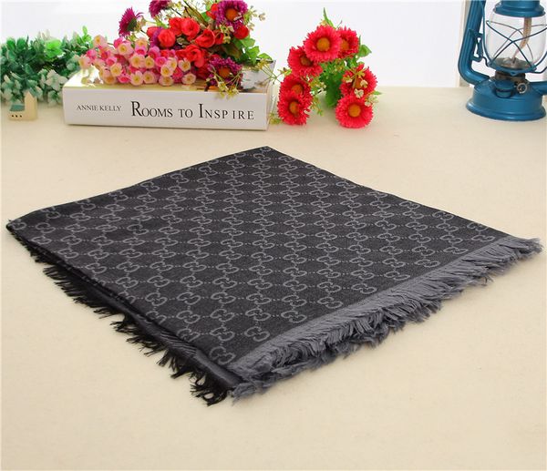 

brand scarf for women 2018 fashion letter design scarf shawl ladies scarves size 140x140cm r-t3352, Blue;gray