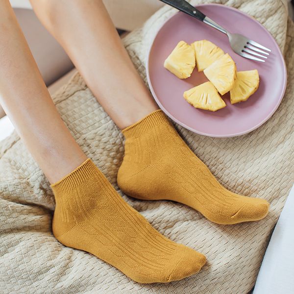 

3pair/lot socks spring summer ma absorb sweat platoon is wet color decorative pattern based short tube socks women calcetines de, Black;white