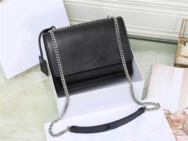 

2019 brand fashion designer woman bags sunset pack simple generous chain bag atmospheric classic shoulder bag