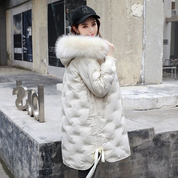 

winter down jacket women down coat new women's jacket long thick female down jacket woman, Black