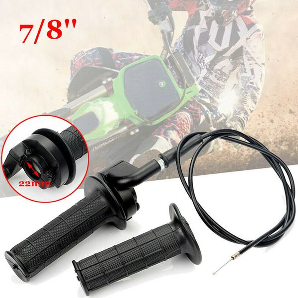 

twist throttle handle grips and cable for 7 8" 50 150 250cc bike atv quad