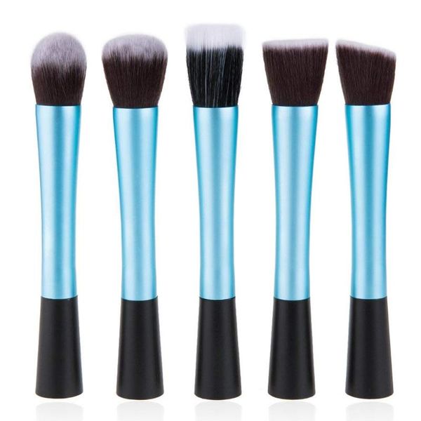 

5pcs cosmetic brush tool set facial make up brush essential kit foundation blending blush eyeliner powder assorted