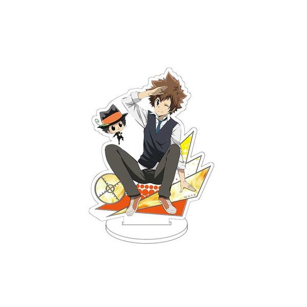 

2019 new arrival hitman reborn japanese anime figure acrylic stand, Silver