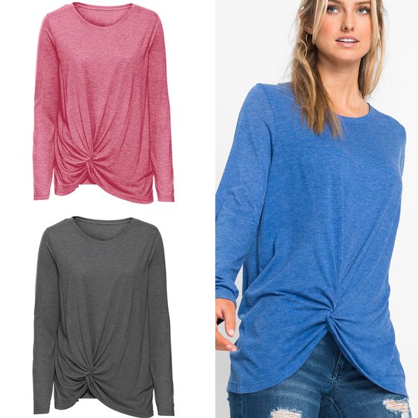 camisetas manga larga mujer baratas