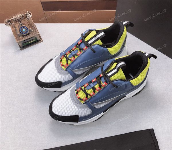 

2019 new b22 womens mens french designer branded casual shoes canvas mesh up b22 trainers tennis shoes womens sneakerst07, Black