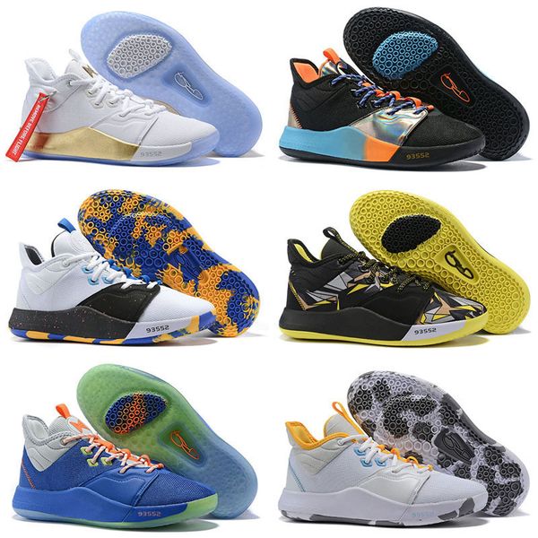 

2020 paul george pg 3 x ep palmdale playstation mens basketball shoes for usa designer pg3 3s sports sneakers, Black