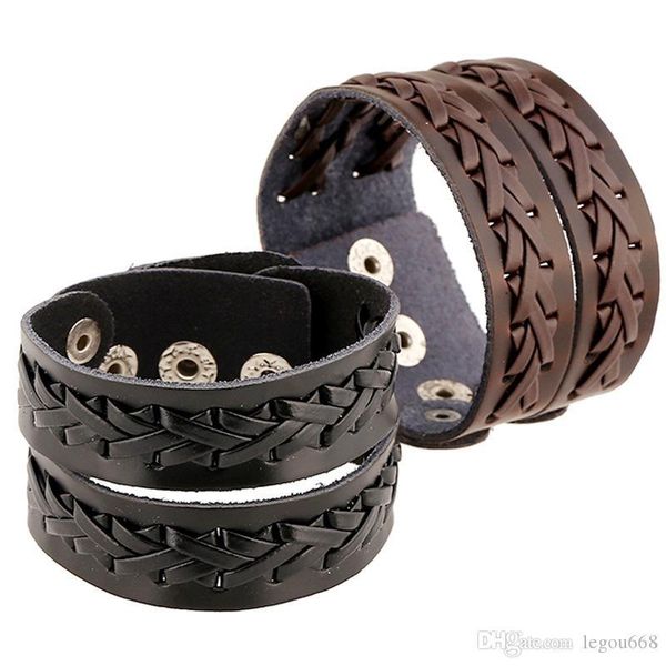 

2017, new woven head layer leather bracelet, europe and america popular new bracelet, leather jewelry, leather bracelet, Golden;silver