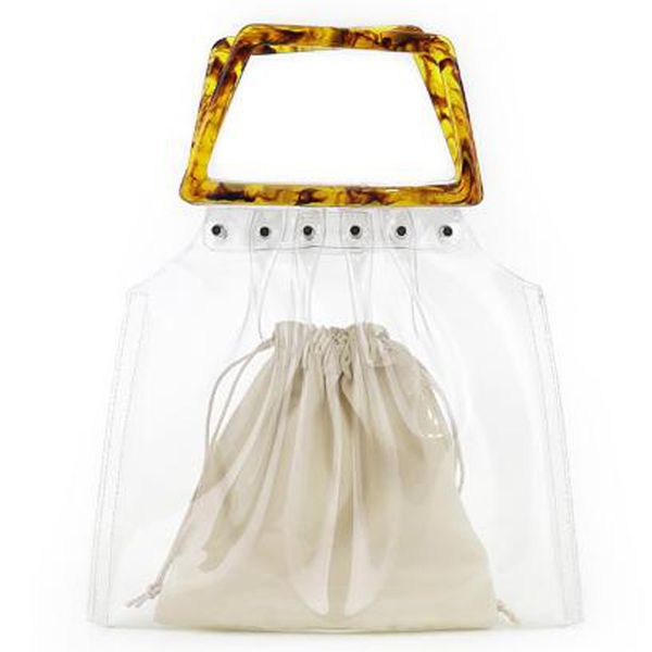 

new beach bag acrylic lady clutch bag transparent tote casual tote
