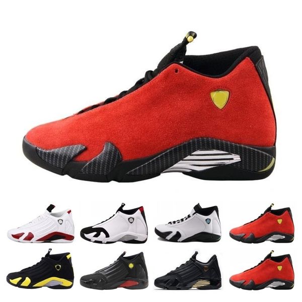 

2020 sale 14 14s black toe candy cane doernbecher fusion varsity red suede men basketball shoes last sthunder dmp indiglo sneakers