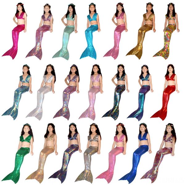 

children mermaid clothes clothing swim girl princess mermaid tail swimming suit beach split swimsuit summer, White;black