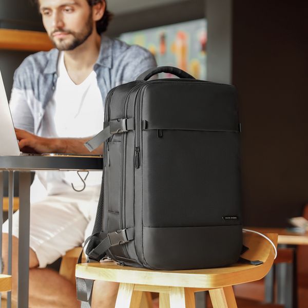 

mark ryden men backpack 15.6 lapbag shoes pocket backpack travel bags for teenagers school bagpack