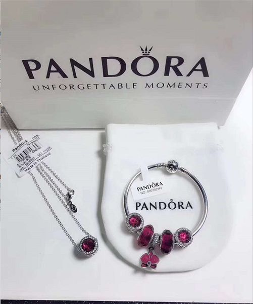 

authentic 925 sterling silver heart charms bracelet for pandora european beads bangle wedding gift jewelry for women with original box