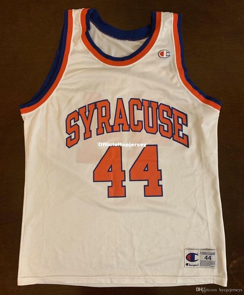 

rare vintage champion syracuse orange derrick coleman #44 vest jersey men xs-5xl.6xl shirt stitched basketball jerseys retro ncaa, Black;blue