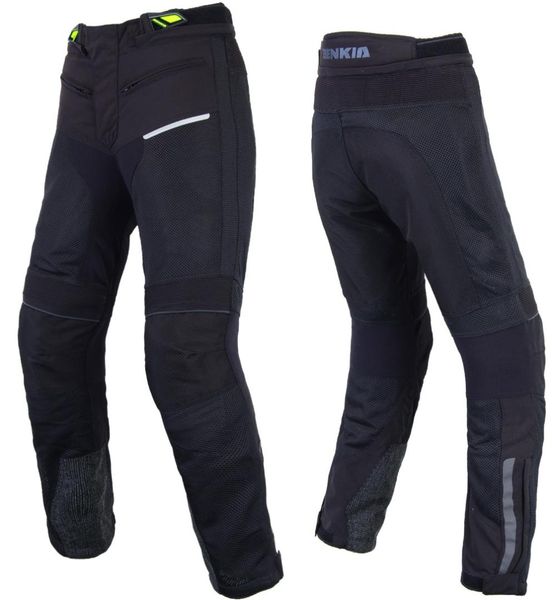 

benkia s/s motorcycle pants men breathable air mesh riding trousers biker knight wearable motocross racing motorbike rally pants, Black;blue