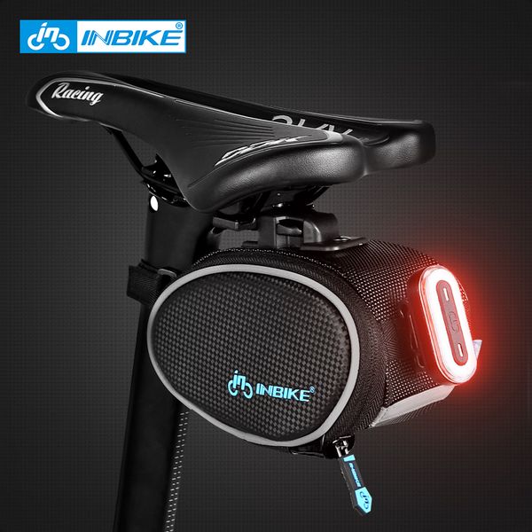 

inbike 1l bicycle bag waterproof saddle bag shockproof large cycling rear seatpost mtb bike accessories reflective bike