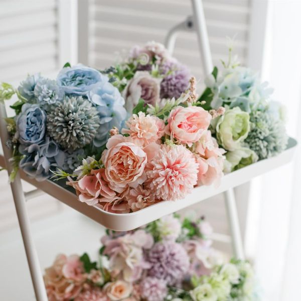

simulation rose wedding hold bouquet wedding pgraphy props flower art home decoration
