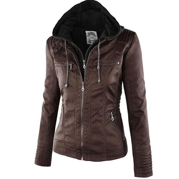 winter faux leather jacket