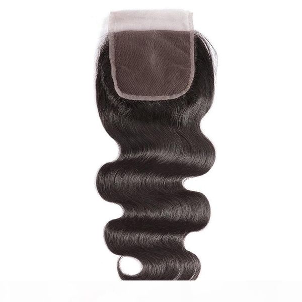 

virgin brazilian hair lace closure 5x5 straight body wave 8-20inch swiss lace closure human hair extensions, Black;brown