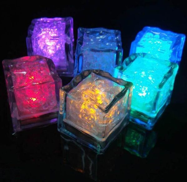 

romantic luminous flash ice cube water-actived flash led light put into water drink flash automatically for party wedding bars christmas