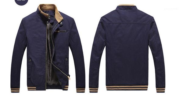 

19ss slim fit jacket coats long sleeved jacket mens stand collar jackets spring autumn, Black;brown