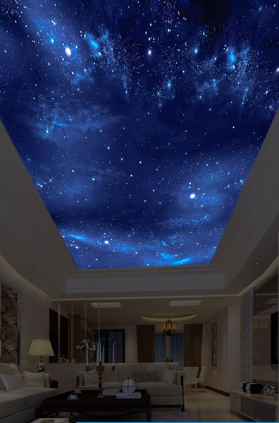 Pallone da parati personalizzato 3D Photo Wallpaper Beautiful Starry Sky Dream Parete del soffitto del soffitto
