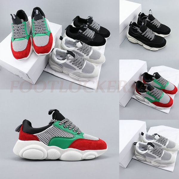 

2019 women casual shoes ultra fashion bear sole girl womens designer shoes luxury white black female cute dad shoes size 35-40 chaussures, White;red