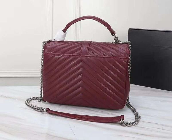 

fashion new women bag designer luxury handbags purses women real leather nice chain shoulder bags t05