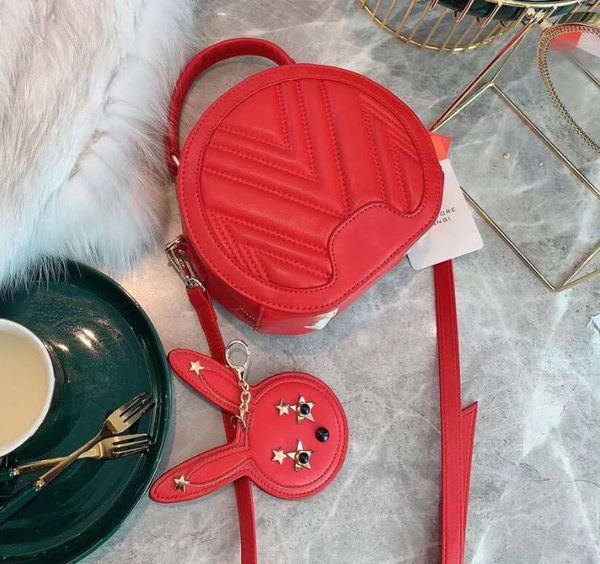 

designer women handbag luxury lady crossbody with rabbit pendant new style shoulder bags classic m letter