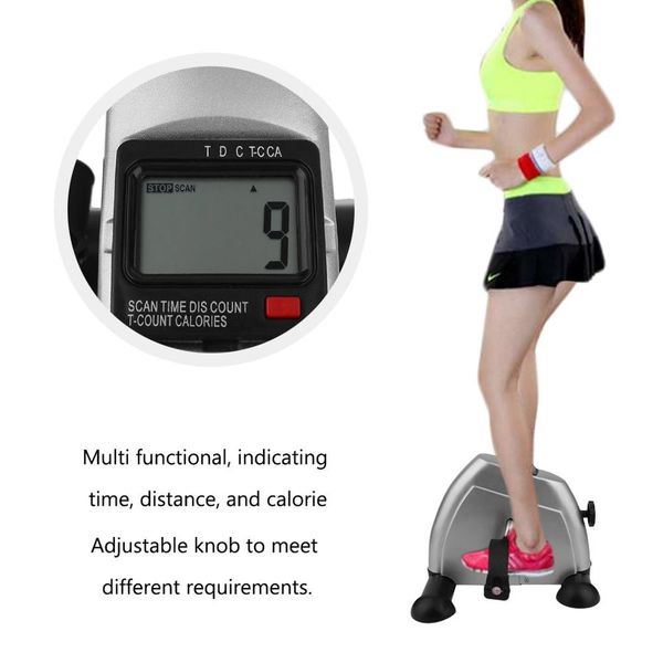 

home exerciser cycling fitness mini pedal exercise bike lcd display indoor cycling bike stepper for the aged young lose weight