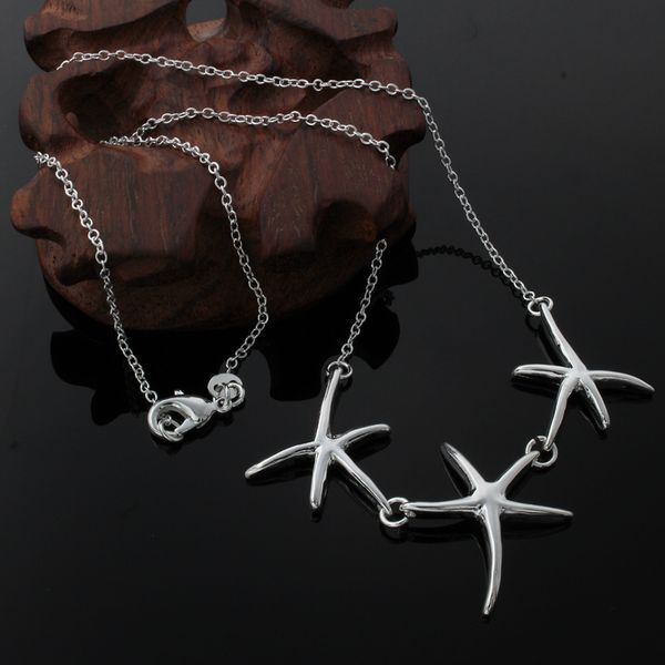 

buyinn124 popular beautiful fashion elegant silver plated charm chain star lovely necklace jewelry