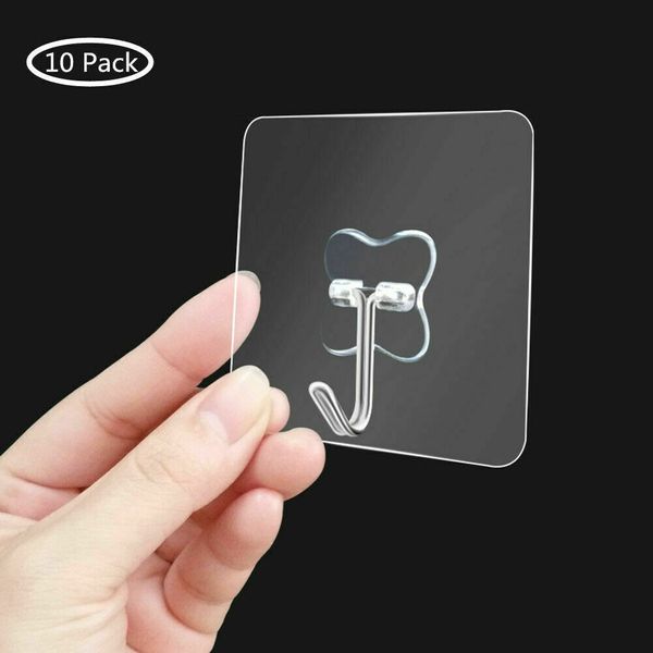 

super suction cup hook strong transparent suction cup wall hanger kitchen 10pcs