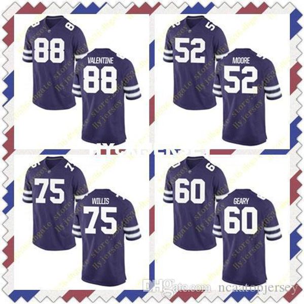 

mens charmeachealle moore will geary jersey willis dayton valentine state wildcats stitched purple college football jerseys ncaa, Black;red