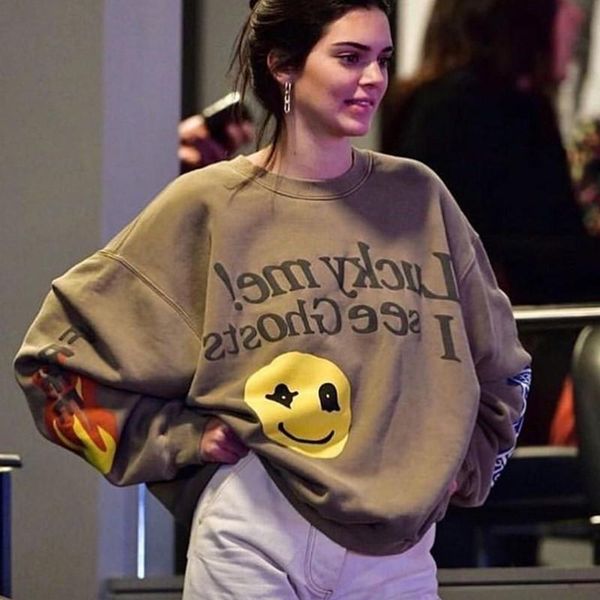 

cpfm x 6 kid see ghosts long sleeve pullover tee street hip hop casual sweater couple fashion sweatshirt hflswy263, Black