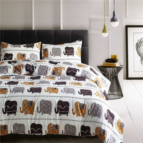 

turetrip twin  king 3pcs duvet cover set with pillowcase microfiber bedding set printing comforter cover home textile
