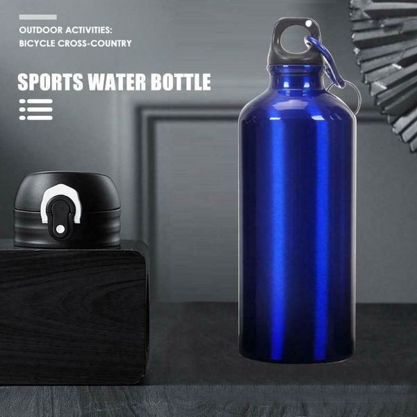 

portable drink water cup cycling gym sports bottle 750ml stainless steel reusable outdoors bike vacuum single layer