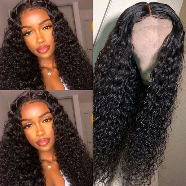 

100% malaysian peruvian brazilian virgin human hair 8-24 inch in stock deep wave glueless 360 full lace wigs, Black;brown