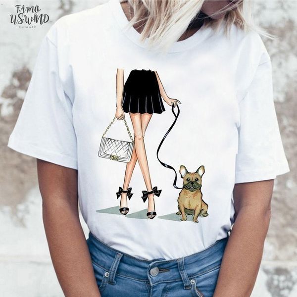 

dachshund pug teckel funny t shirt women harajuku cute french frances german shepherd t shirt pit bull tshirt female, White