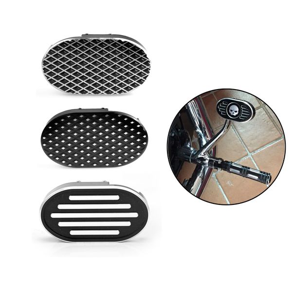 

2x motorcycle brake foot pegs pedal pad cover foot pegs aluminum footrest for sportster xl883 xl1200 dyna fat bob softail