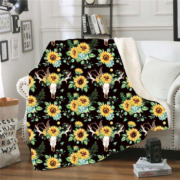 

fashion printing soft warm blanket winter sheet bedspread sofa throw blanket home office nap for adults kids