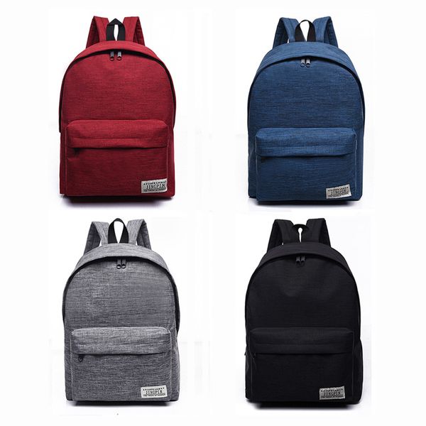 

women men canvas backpacks schoolbags for girls boys leisure for teenagers lapbackpack gym bag rucksack mochila male escolar