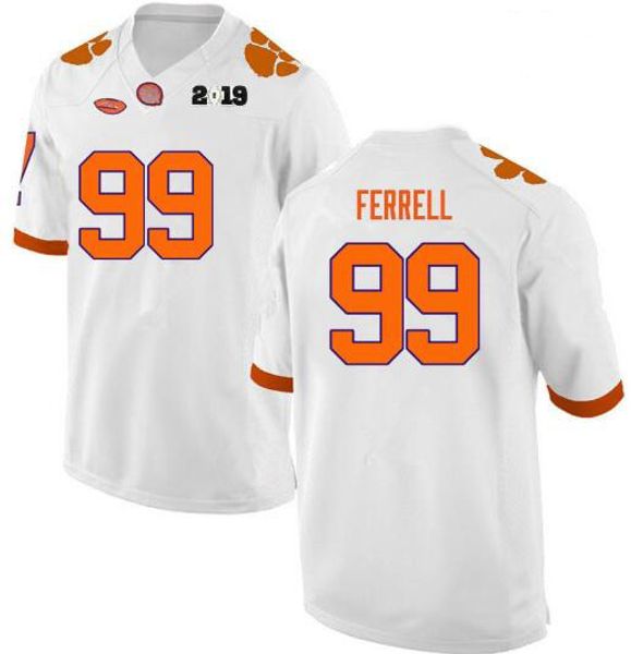 

clemson tigers # 99 clelin ferrell белый оранжевый фиолетовый футбольный колледж сшитые высокое качество джерси бесплатная доставка, Black