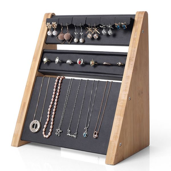 

new wooden jewelry display stand bracelet watch earring holder ring bracelets anklets jewelry display stand packaging jewelrybox, Pink;blue