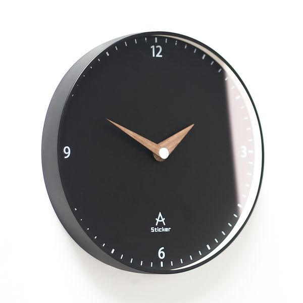 

creative wall clock modern design living room silent wood needle watches bedroom nordic simple wall design clock qze094