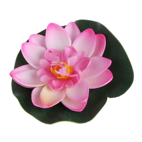 2019 Artificial Fake Floating Flowers Lotus Water Lily Plants Garden