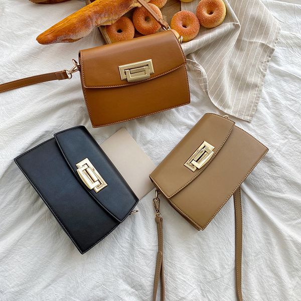 

new women's bag 2020 fashion simple messenger bag female ins wild texture shoulder small square