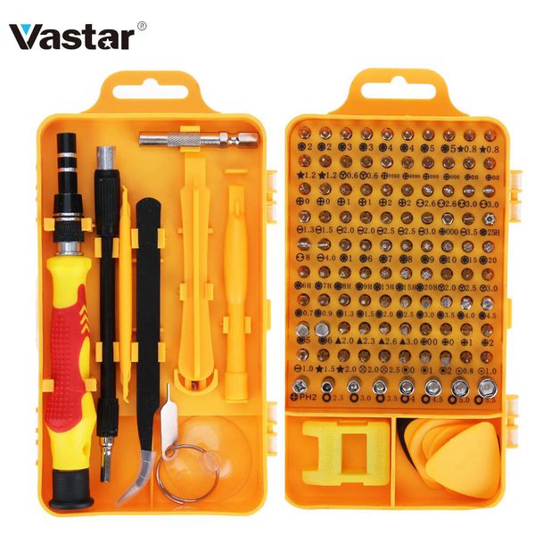 

vastar 115 in 1 sets precision multi purpose orx screwdriver set for cell phone disassemble watch glasses electrical tools